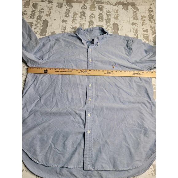 2672 Ralph Lauren Blue LS Button Down Men's 2XB - Picture 4 of 8